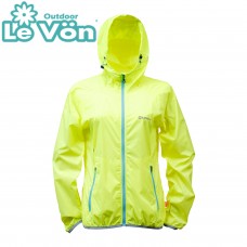 【LeVon】女單層薄夾克-螢光黃-LV3345