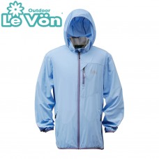 【LeVon】男抗紫外線單層風衣-煙藍-LV3450